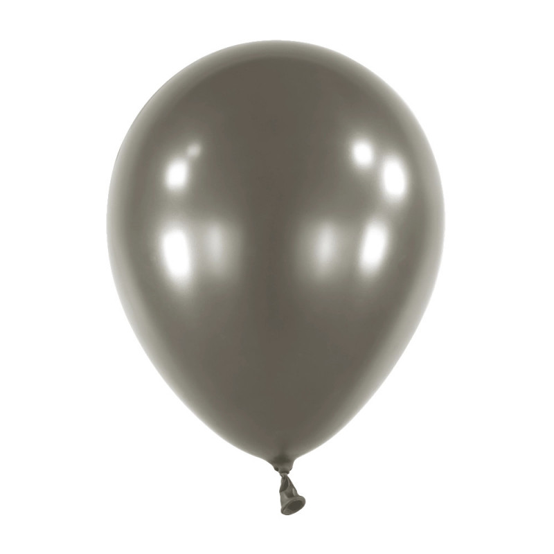 Mini Ballons latex 5" ROND - 13CM - Noir nacré