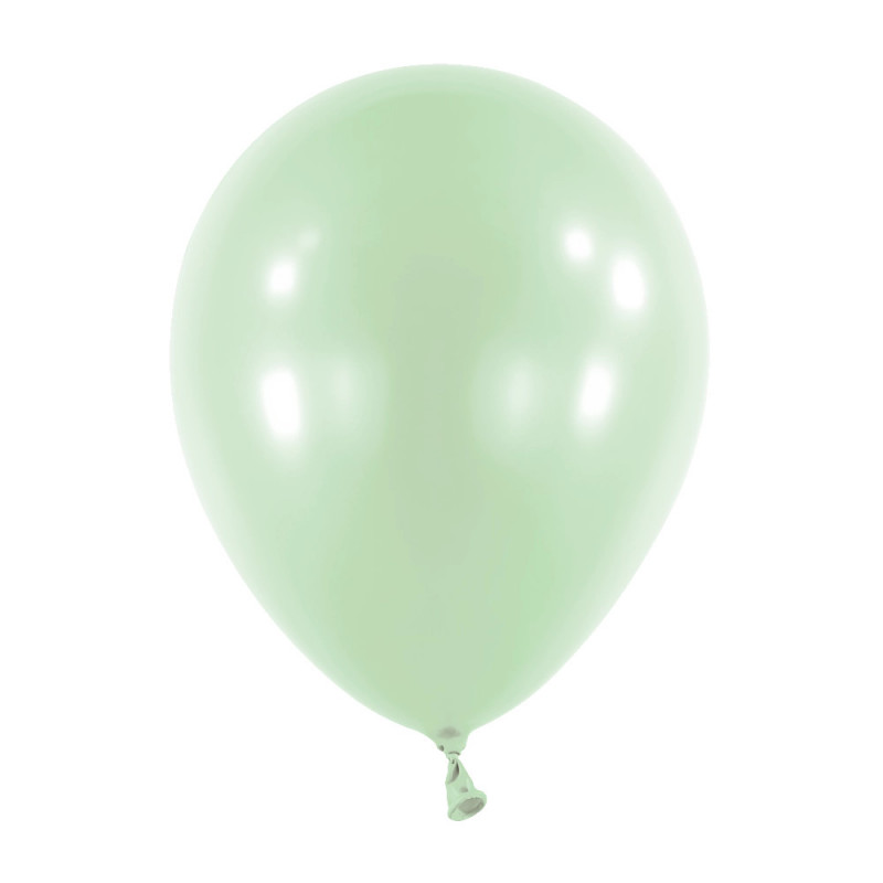 Ballons latex 11" ROND - 28CM - Mint nacré Pearl Mint Green Anagram