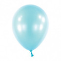 6 Ballons latex 11" ROND - 28CM - Bleu nacré