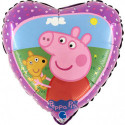 Ballon Coeur 45 cm – Licence Officielle Peppa Pig – Grabo