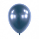 Ballons latex 11" ROND - 28CM - Bleu chromé
