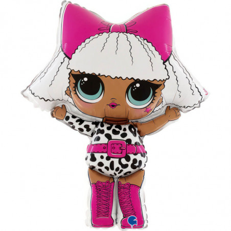 Ballon XL Poupée LOL Diva 94 cm – Grabo – Licence Officielle