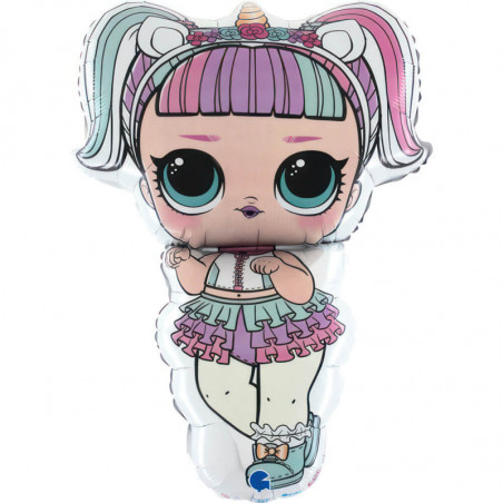 Ballon XL Poupée LOL Unicorn Licorne 86 cm – Grabo – Licence Officielle