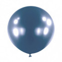 Ballons latex 24" ROND - 60CM  - Bleu chromé Satin Luxe Azure Anagram