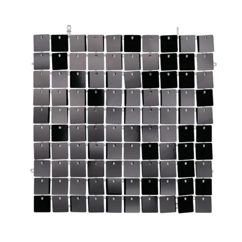 Panneaux Mur à Paillettes 30 X 30cm Sequin Noir