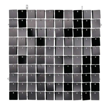 Panneaux Mur à Paillettes 30 X 30cm Sequin Noir