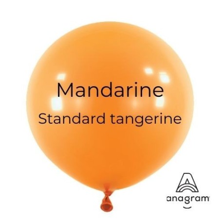 Ballons latex 18" ROND - 45CM - Mandarine Anagram