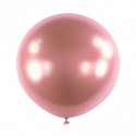 Ballons latex 24" ROND - 60CM - Rose chromé Satin Luxe Flamingo Anagram