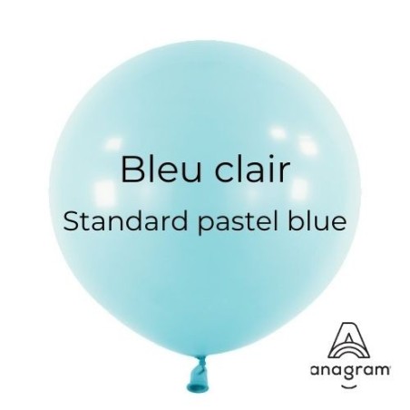 Ballons Latex 18" - 45 cm Bleu Clair Anagram Décorateur
