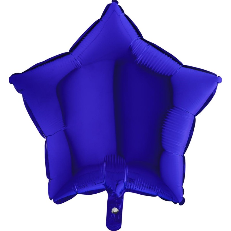 Ballon Alu Étoile Bleu Foncé – 18" Capri Blue – Grabo
