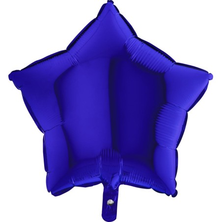 Ballon Alu Étoile Bleu Foncé – 18" Capri Blue – Grabo