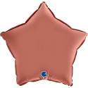 Ballon Alu Étoile Rose Gold Satin – 18" – Grabo