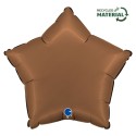 Ballon Alu Étoile Marron Chocolat – 18" – Grabo