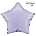 Ballon Alu Étoile Parme Satin – 18" – Grabo