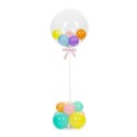 Centre de Table Transparent avec Socle Stable – 72 cm – Party Déco