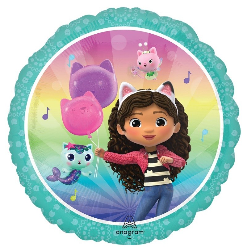 Ballon Alu Rond Gabby's Dollhouse Party – 45 cm – Anagram