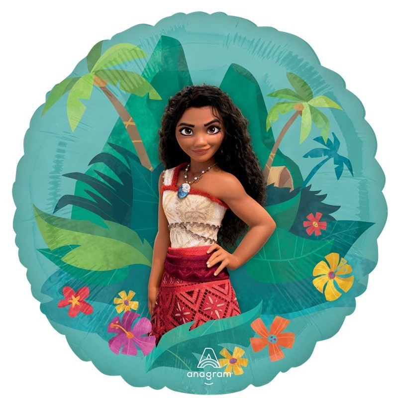 Ballon Alu Rond Vaiana et sa Sœur – 45 cm – Anagram