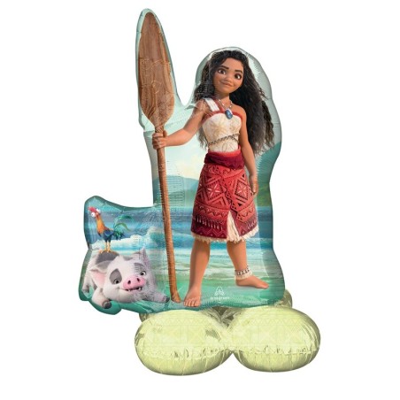 Ballon AirLoonz Vaiana avec Hei Hei et Pua – 99 cm – Anagram
