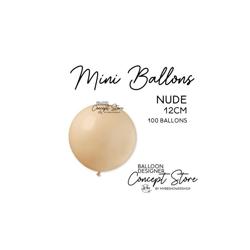 Mini Ballons Latex 5" – 12 cm Nude