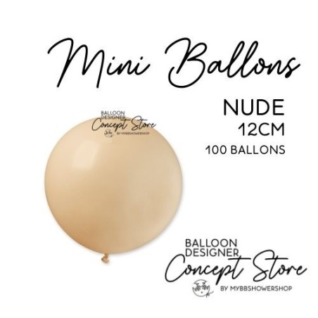 Mini Ballons Latex 5" – 12 cm Nude