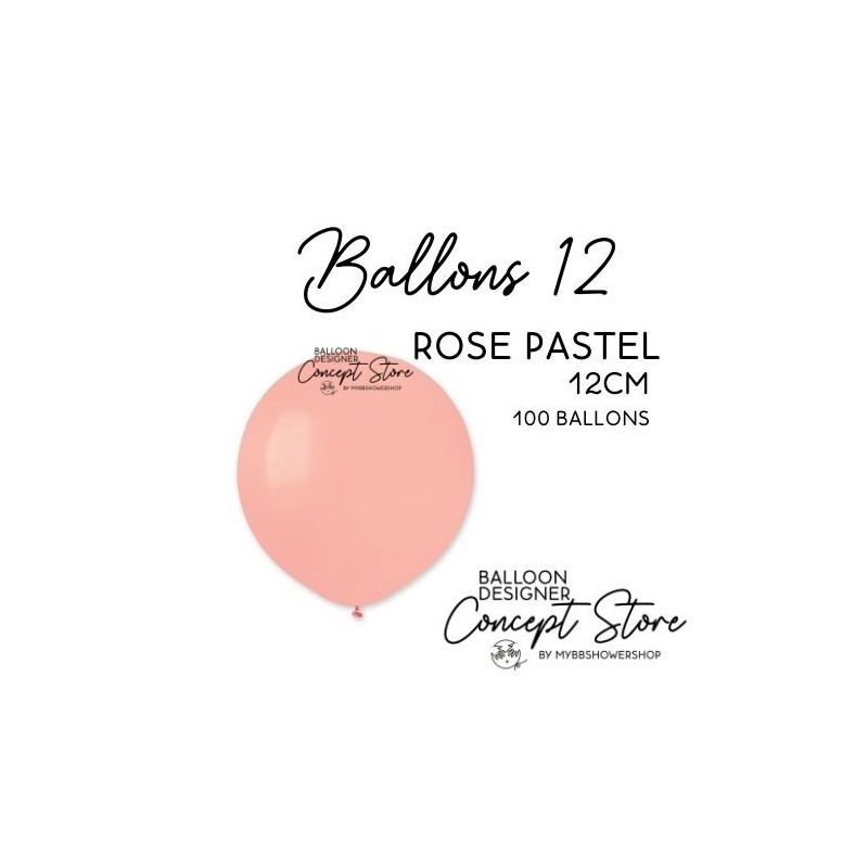 Mini Ballons Latex 5" – 12 cm Rose Pastel