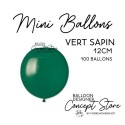 Mini Ballons Latex 5" – 12 cm Vert Sapin