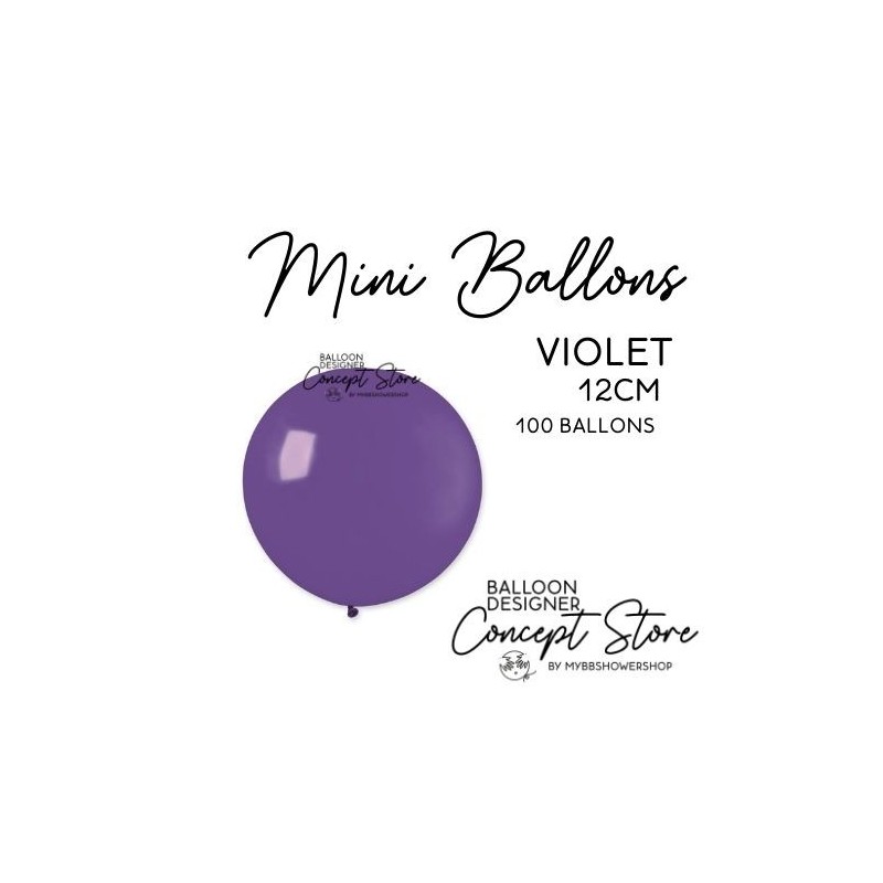 Mini Ballons Latex 5" – 12 cm Violet