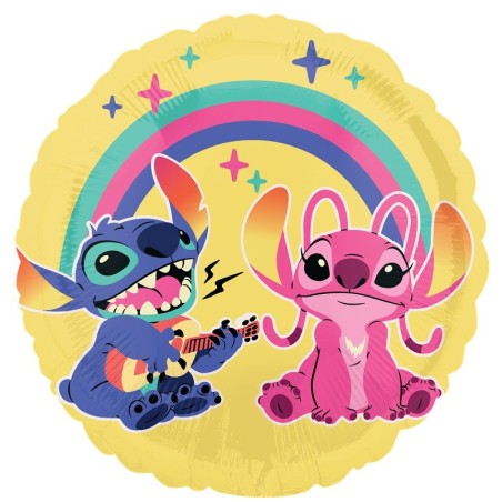 Ballon Rond Stitch et Angel Disney Summer