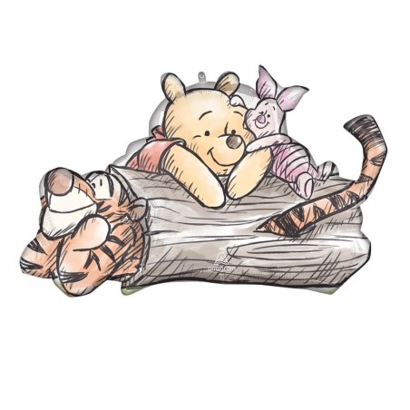 Ballon XL Winnie l'ourson Disney Tigrou et Porcinet - Winnie the pooh