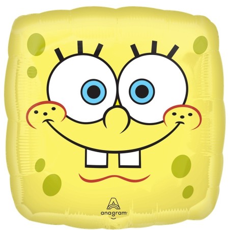 Ballon Carré Bob l'Éponge – SpongeBob & Patrick – 45 cm