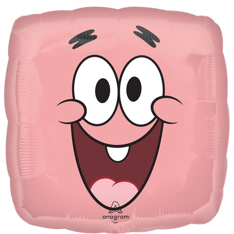 Ballon Carré Bob l'Éponge – SpongeBob & Patrick – 45 cm
