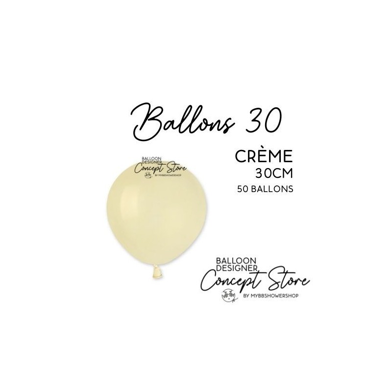 Ballons Latex 11" – 30 cm Crème
