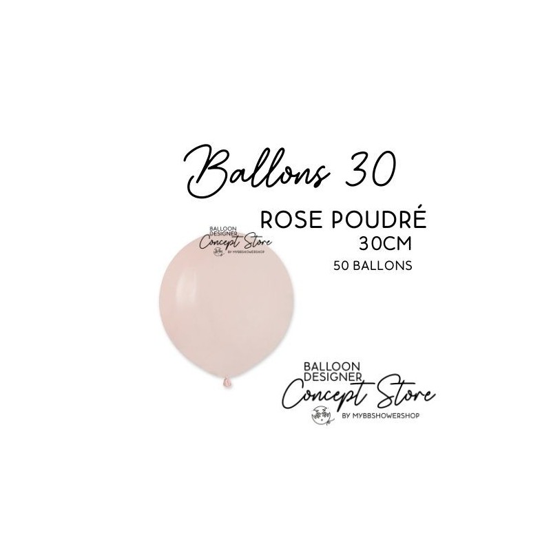 Ballons Latex 11" – 30 cm Rose Poudré