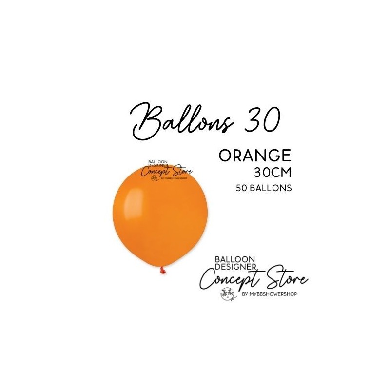 Ballons Latex 11" – 30 cm Orange