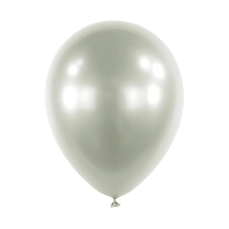 Ballons Latex 5" - 13 cm Argent Chromé Anagram
