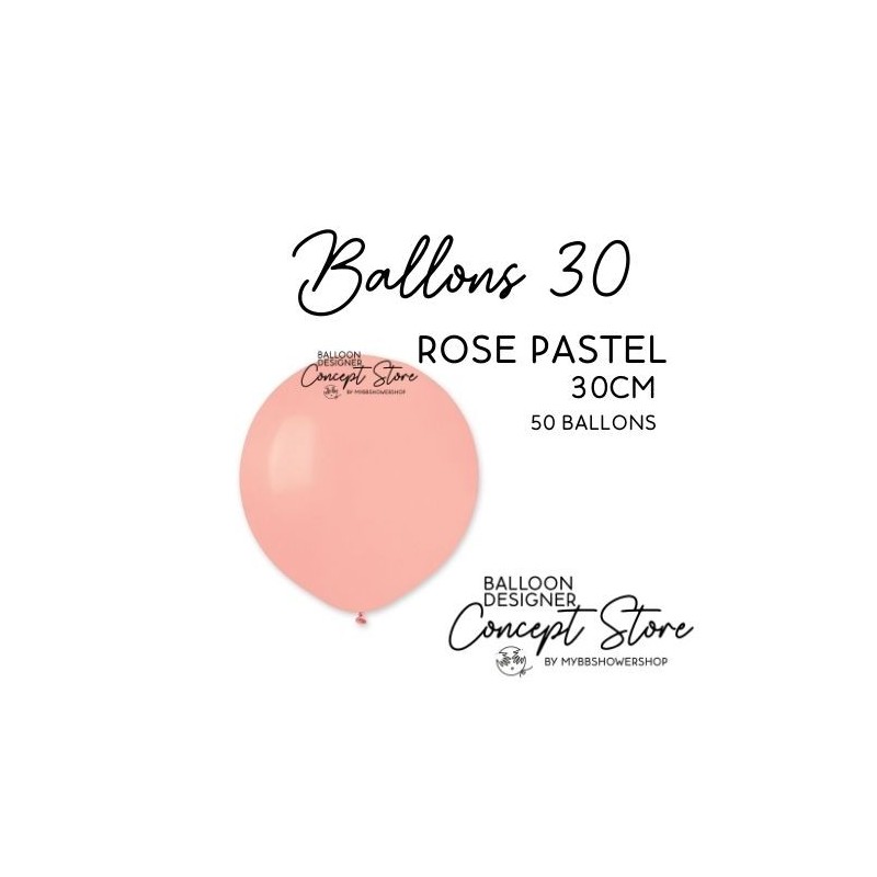 Ballons Latex 11" – 30 cm Rose Pastel