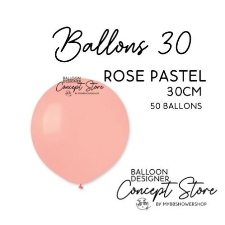 Ballons Latex 11" – 30 cm Rose Pastel