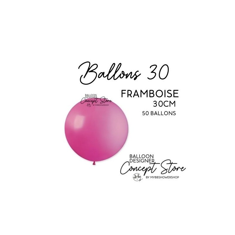 Ballons Latex 11" – 30 cm Rose Framboise