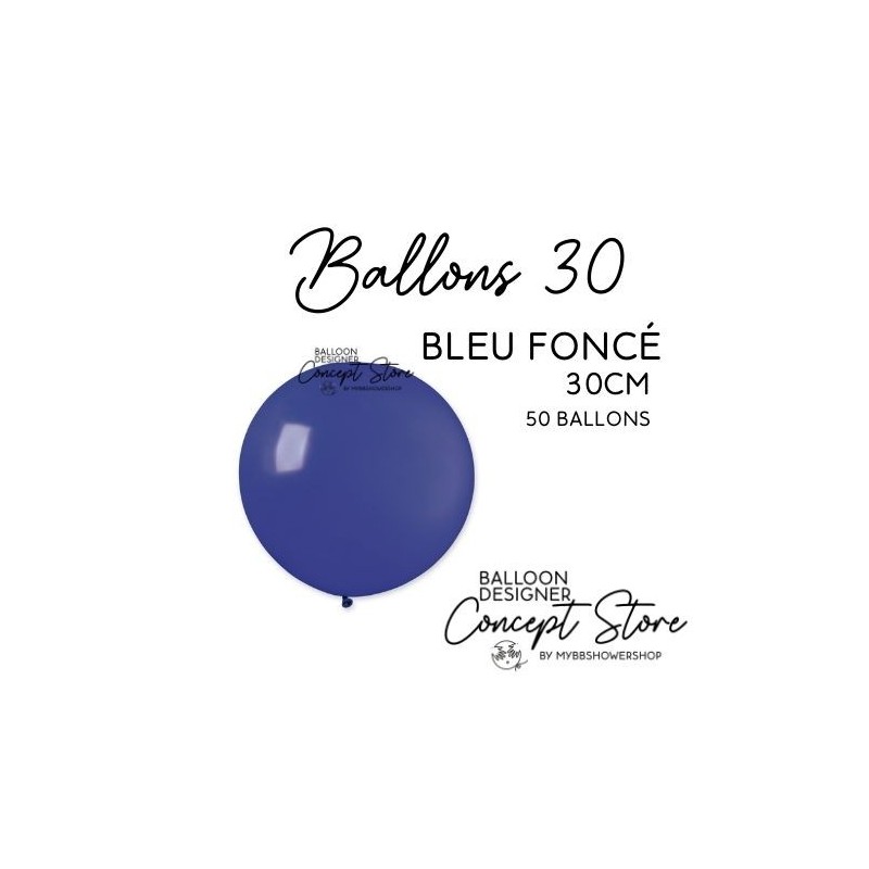 Ballons Latex 11" – 30 cm Bleu Foncé
