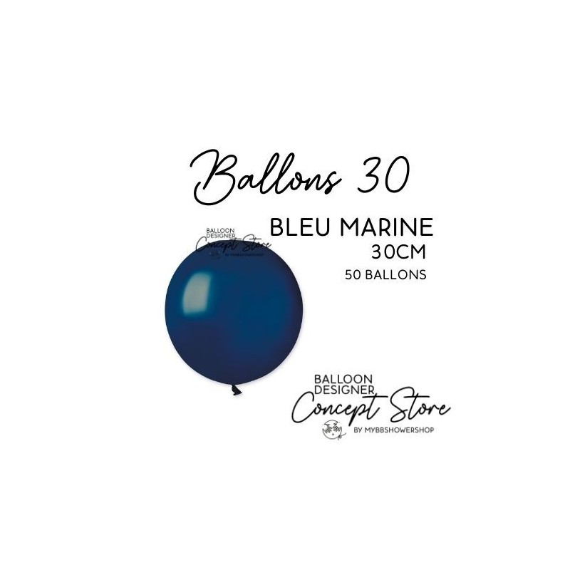 Ballons Latex 11" – 30 cm Bleu Marine