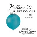 Ballons Latex 11" – 30 cm Bleu Turquoise