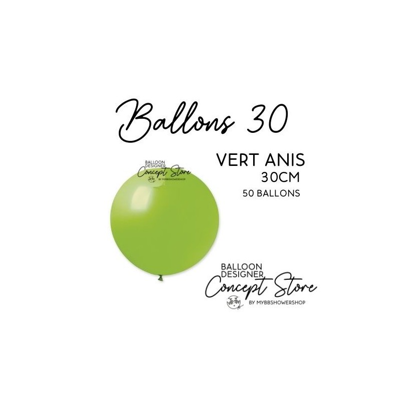 Ballons Latex 11" – 30 cm Vert Anis