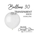 Ballons Latex 11" – 30 cm Transparent