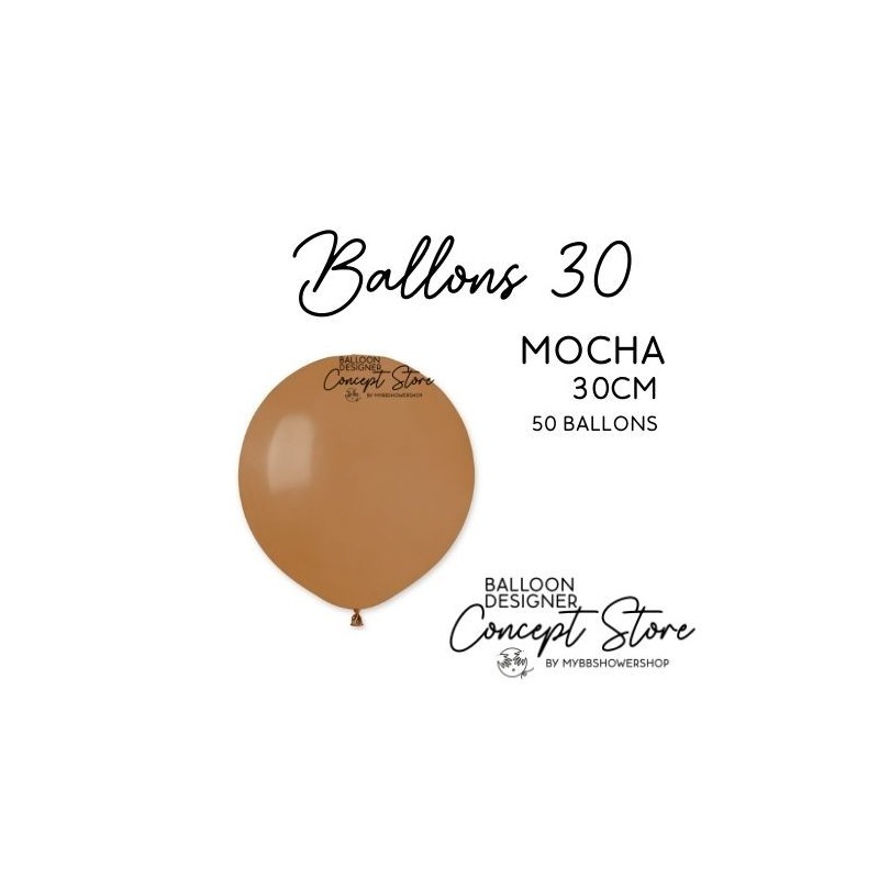 Ballons Latex 11" – 30 cm Marron Mocha