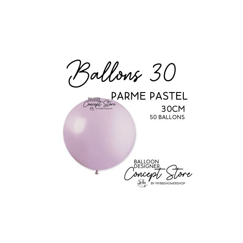 Ballons Latex 11" – 30 cm Parme Pastel