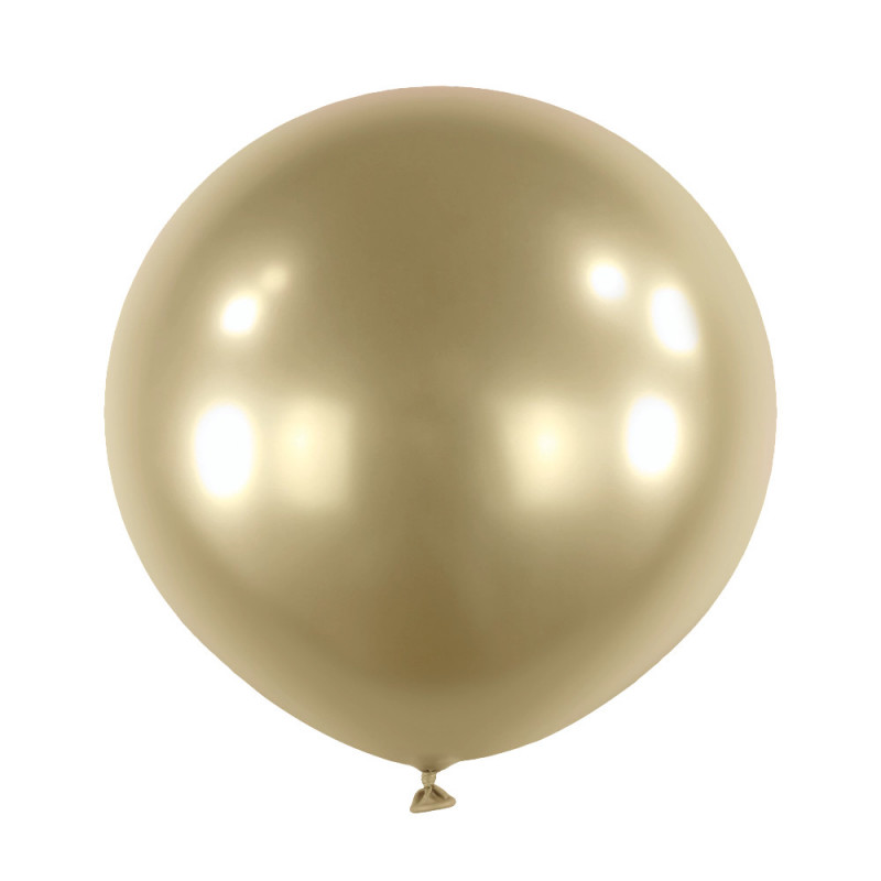 Ballons latex 24" ROND - 60CM - Champagne chromé Satin Luxe Prosecco Anagram