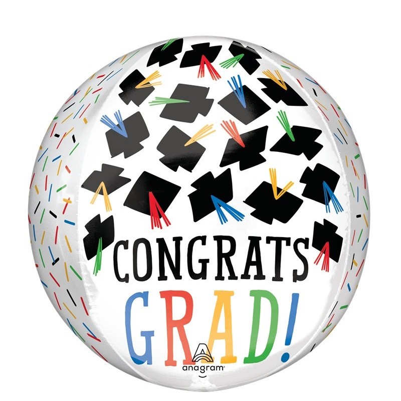 Ballon Orbz "Congrats Grad" – Anagram