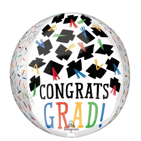 Ballon Orbz "Congrats Grad" – Anagram