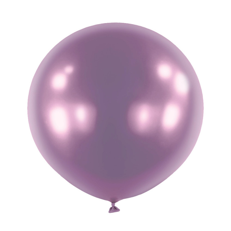 Ballons latex 24" ROND - 60CM - Violet chromé Satin Luxe Purple Royal Anagram