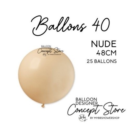 Ballons Latex 19" – 40 à 48 cm Nude